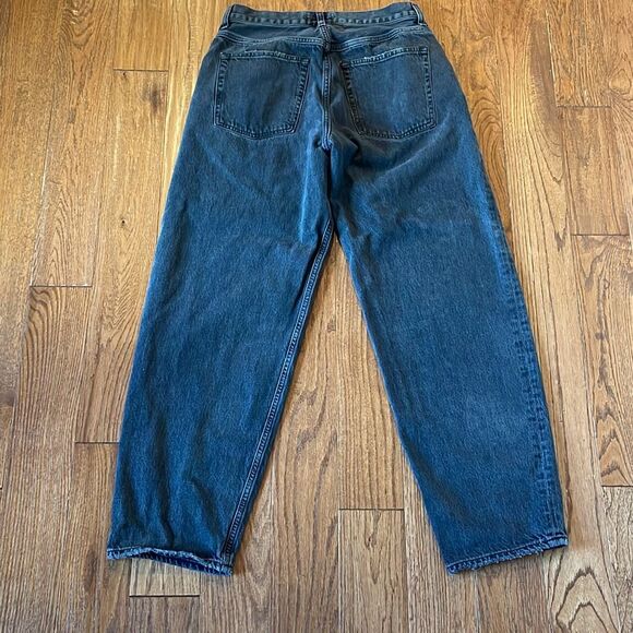 AGolde tapered leg high rise black jeans size 29 - Picture 11 of 13